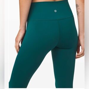 Lululemon Wunder Under High-Rise Tight 25" *Nulux Color Emerald Size 10
